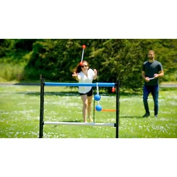 Outdoor Ladder Ball Pro Steel Set Fun for Ages 8 and Up