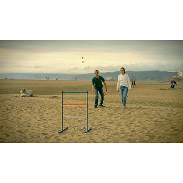 Outdoor Ladder Ball Pro Steel Set Fun for Ages 8 and Up
