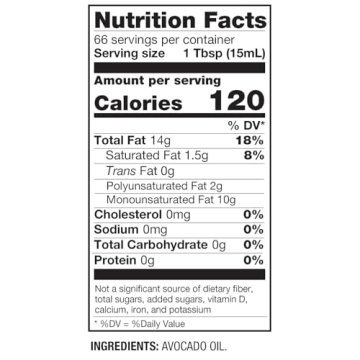 BetterBody Foods Refined Avocado Oil for Healthy Cooking