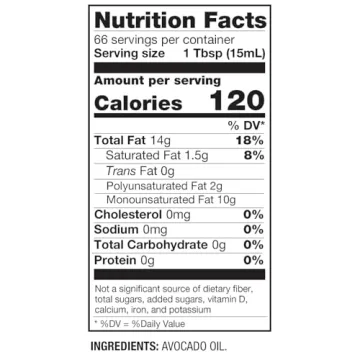 BetterBody Foods Refined Avocado Oil for Healthy Cooking