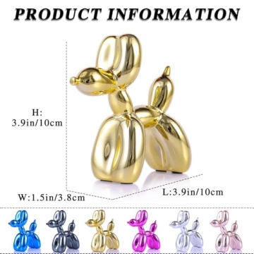XIAOMAGG Gold Balloon Dog Decor - Modern Home Statue