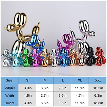 XIAOMAGG Gold Balloon Dog Decor - Modern Home Statue