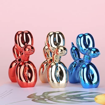 XIAOMAGG Gold Balloon Dog Decor - Modern Home Statue