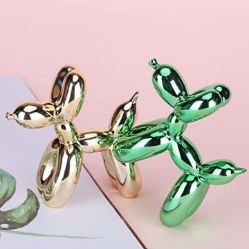 XIAOMAGG Gold Balloon Dog Decor - Modern Home Statue