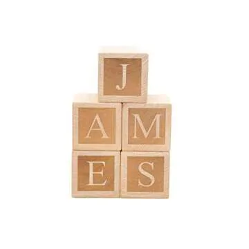Letter Baby Blocks - Custom Personalized Name Blocks by Little Wooden Wonders
