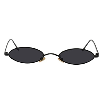 Stylish Vintage 90s Oval Sunglasses with UV Protection
