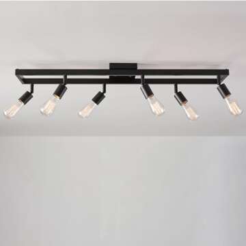 Globe Electric Weston 6-Light Track Lighting - Customizable Style
