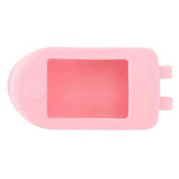 1Pc Pink Pulse Oximeter Fingertip Case,Oximeter Case Compact Portable Soft Comfortable Stable Reliable Effective Protective Cover For Home Outdoor Health Monitors