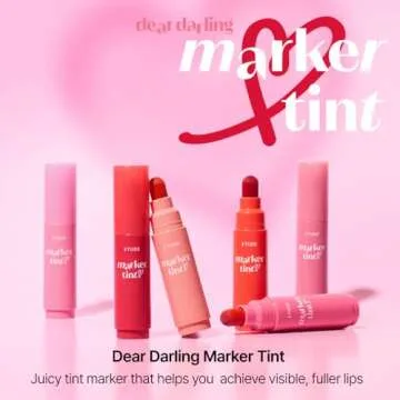 ETUDE Dear Darling Marker Tint #2 Mono Plum | Hydrating & Long Lasting Lip Stain | High Pigmented Li...