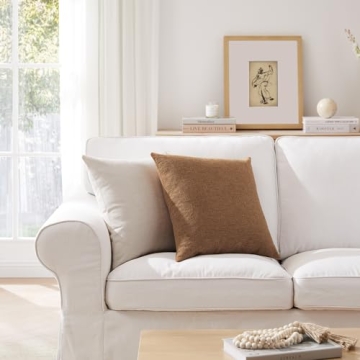 Stylish Meekio Camel Pillow Covers Set of 2 - 20x20