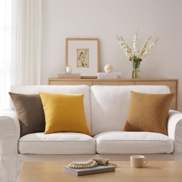 Stylish Meekio Camel Pillow Covers Set of 2 - 20x20