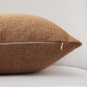 Stylish Meekio Camel Pillow Covers Set of 2 - 20x20