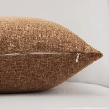 Stylish Meekio Camel Pillow Covers Set of 2 - 20x20