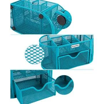 EasyPAG Stylish Mesh Desk Organizer with Drawer