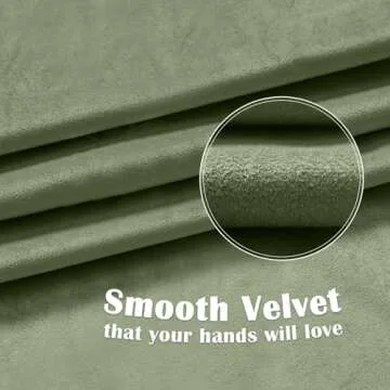 Lazzzy Olive Sage Velvet Throw Pillow Cover 18 x 18