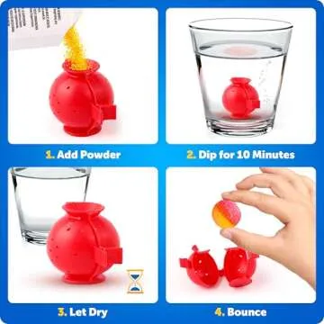 Blue Marble Bouncy Ball Science Kit - Glow in The Dark Fun