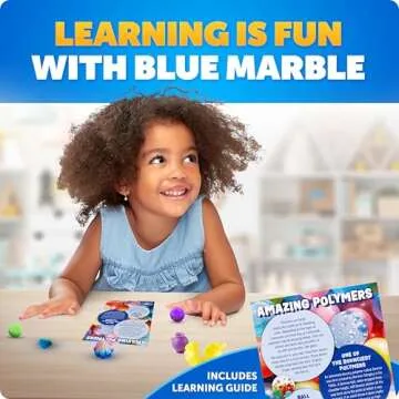 Blue Marble Bouncy Ball Science Kit - Glow in The Dark Fun