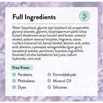 J.R. Watkins Daily Moisturizing Lotion – Body Cream in Pump Dispenser – Hydrating Skin Cream Made with Shea Butter, Cocoa Butter, Coconut Oil & Vitamin E, Lavender, 18 fl oz