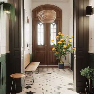 Howngyesimu 3FT Artificial Camellia Tree for Home Decor