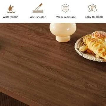 Stylish 70.8 Inch Kitchen Dining Table for Family Gatherings