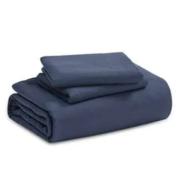Bedsure Navy Twin Duvet Cover - 2 Pieces Prewashed Extra Soft Bedding Set, Includes 1 Duvet Cover Twin Size 68x90 Inches with Zipper Closure & 1 Pillow Sham, Comforter Not Included