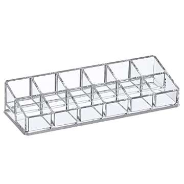 Amazing Abby 12-Slot Acrylic Nail Polish Organizer