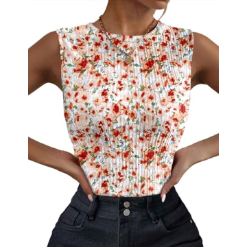 Zeagoo Women's High Neck Slim Basic Tank Top - Stylish and Versatile