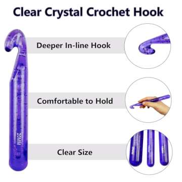 43 Pcs Large Crochet Hooks Set for Chunky Yarn