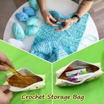 43 Pcs Large Crochet Hooks Set for Chunky Yarn