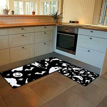 Halloween Anti Fatigue Kitchen Rug Set - 2 Piece