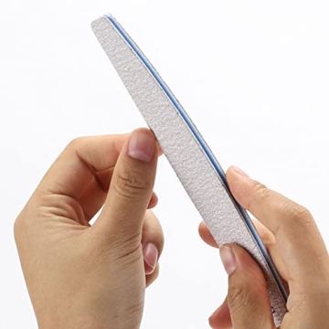 25 Durable 180/240 Grit Nail Files for Manicure and Pedicure