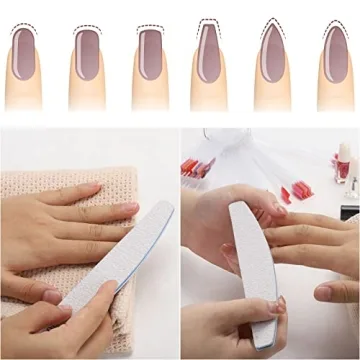 25 Durable 180/240 Grit Nail Files for Manicure and Pedicure