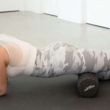 The Original Body Roller - High Density Foam Roller Massager for Deep Tissue Massage of The Back and Leg Muscles - Self Myofascial Release of Painful Trigger Point Muscle Adhesions - 17" Black