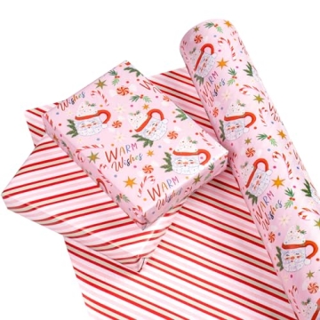 WRAPAHOLIC Jumbo Reversible Christmas Wrapping Paper 30 Inch