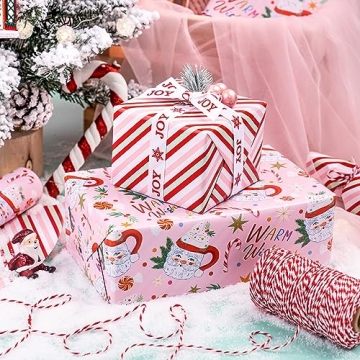 WRAPAHOLIC Jumbo Reversible Christmas Wrapping Paper 30 Inch