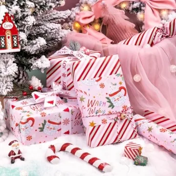 WRAPAHOLIC Jumbo Reversible Christmas Wrapping Paper 30 Inch