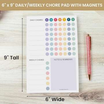 bloom daily planners Magnetic Chore Chart - Family Organizer & Habit Tracker