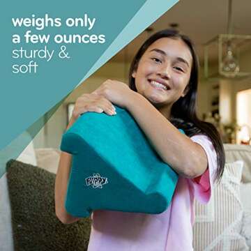 Flippy Tablet Pillow Stand and Holder for Lap, Desk and Bed, Multi-Angle with Storage, Compatible with Kindle, Fire, Samsung Galaxy (Nebbiolo Red)