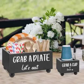 MEMOORIAL Paper Plate Holder for Kitchen & Party Use