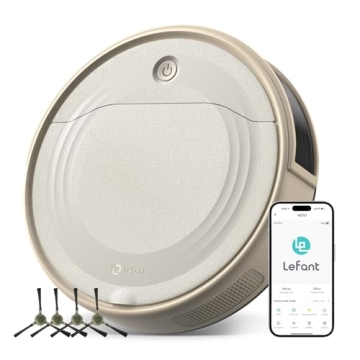 Lefant M310 Robot Vacuum - 4500Pa Suction, Smart Navigation, Quiet & Slim