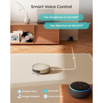 Lefant M310 Robot Vacuum 4500Pa Smart Quiet Slim Cleaning