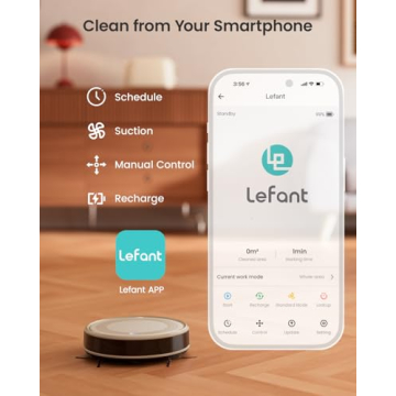 Lefant M310 Robot Vacuum 4500Pa Smart Quiet Slim Cleaning