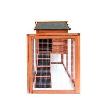 Merax Rabbit Hutch: Weatherproof 2-Story Pet House