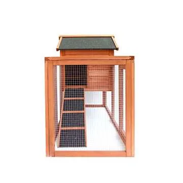 Merax Rabbit Hutch: Weatherproof 2-Story Pet House