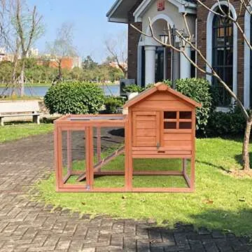 Merax Rabbit Hutch: Weatherproof 2-Story Pet House