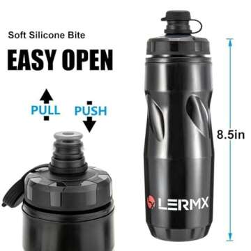 Bike Water Bottle Cages, LERMX Basic Mountain Bicycle Lightweight Universal Bicycle Water Bottle Hol...