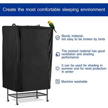 POPETPOP Universal Bird Cage Cover: Peaceful Sleep Guaranteed