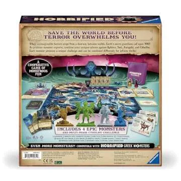 Ravensburger Horrified: World of Monsters Cooperative Strategy Board Game for Ages 10 and Up