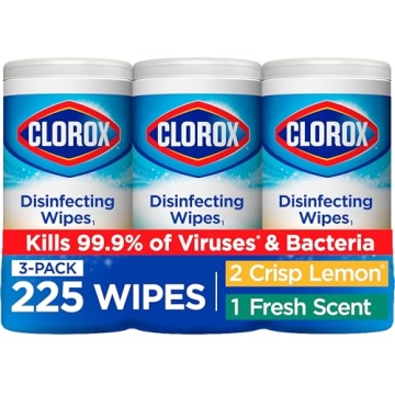 Clorox Disinfecting Wipes Value Pack, Cleaning Wipes, 75 Count Each, Pack of 3 (Package May Vary)