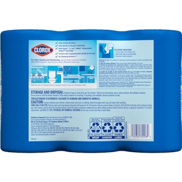 Clorox Disinfecting Wipes Value Pack, 3 Canisters, 75 Count Each